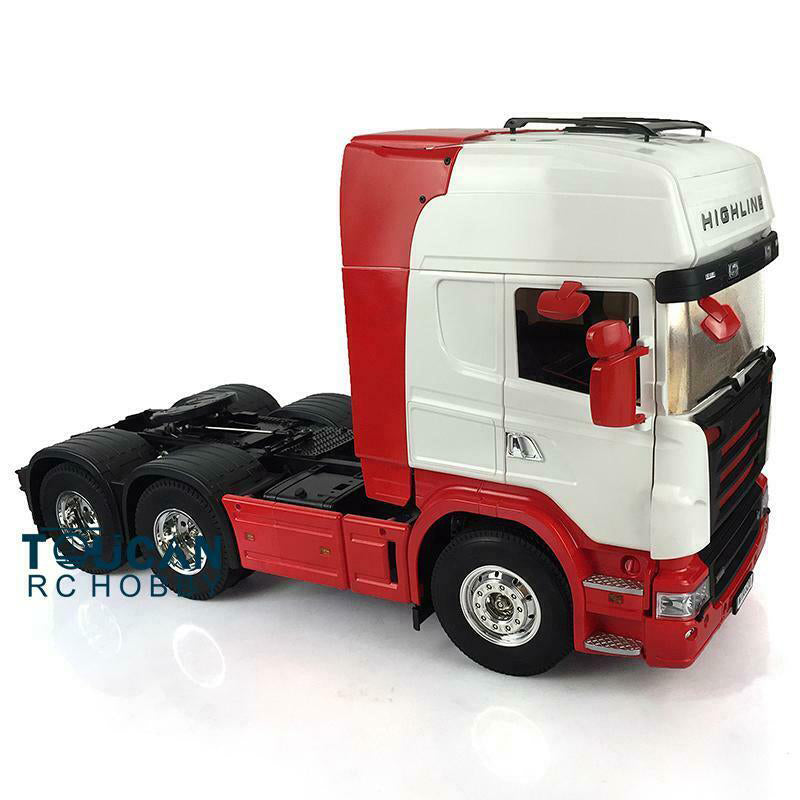 1/14 Scale RC Highline Tractor Truck Kit - 3 Axles 6x4 Model, Remote Controlled DIY Car with Motor | Perfect for Hobbyists, Collectors & Off-Road Racing Enthusiasts