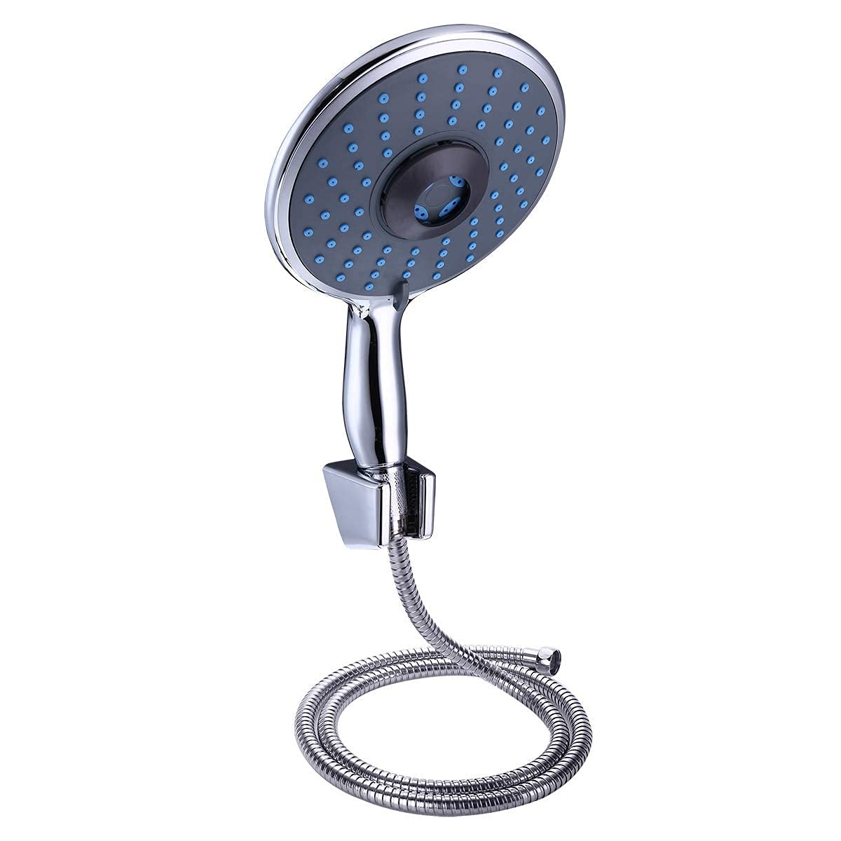 5-Mode Adjustable Chrome Shower Head with Hose - Large, Water-Saving Multi-Function Showerhead for Bathroom - Perfect for Spa-Like Relaxation & Water Conservation