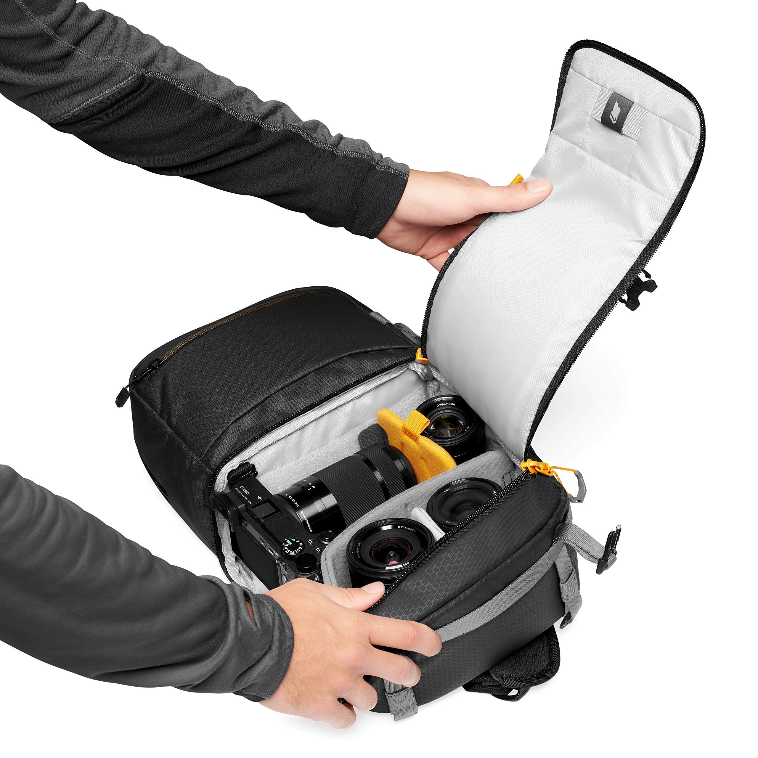 Lowepro Casual Camera Backpack 13.5L - Lightweight DSLR/SLR Bag for Photographers, Black - Perfect for Travel, Hiking & Everyday Use