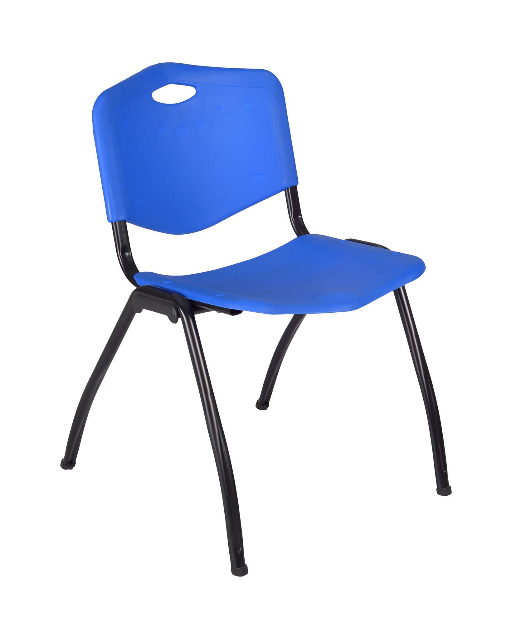 Kobe 48 Inch Flip Top Mobile Training Table with 2 Stackable Chairs - Grey & Blue - Perfect for Home Gym, Office Training, and Classroom Activities