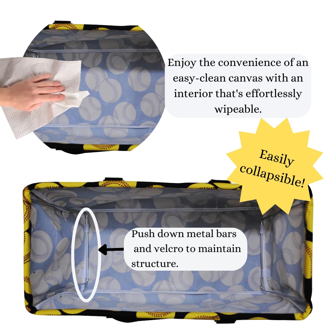 NGIL Extra Large Reusable Grocery Tote Bag - Foldable Collapsible Shopping Bag for Groceries, Storage, Picnic, Beach - Perfect for Supermarket, Travel & Outdoor Activities