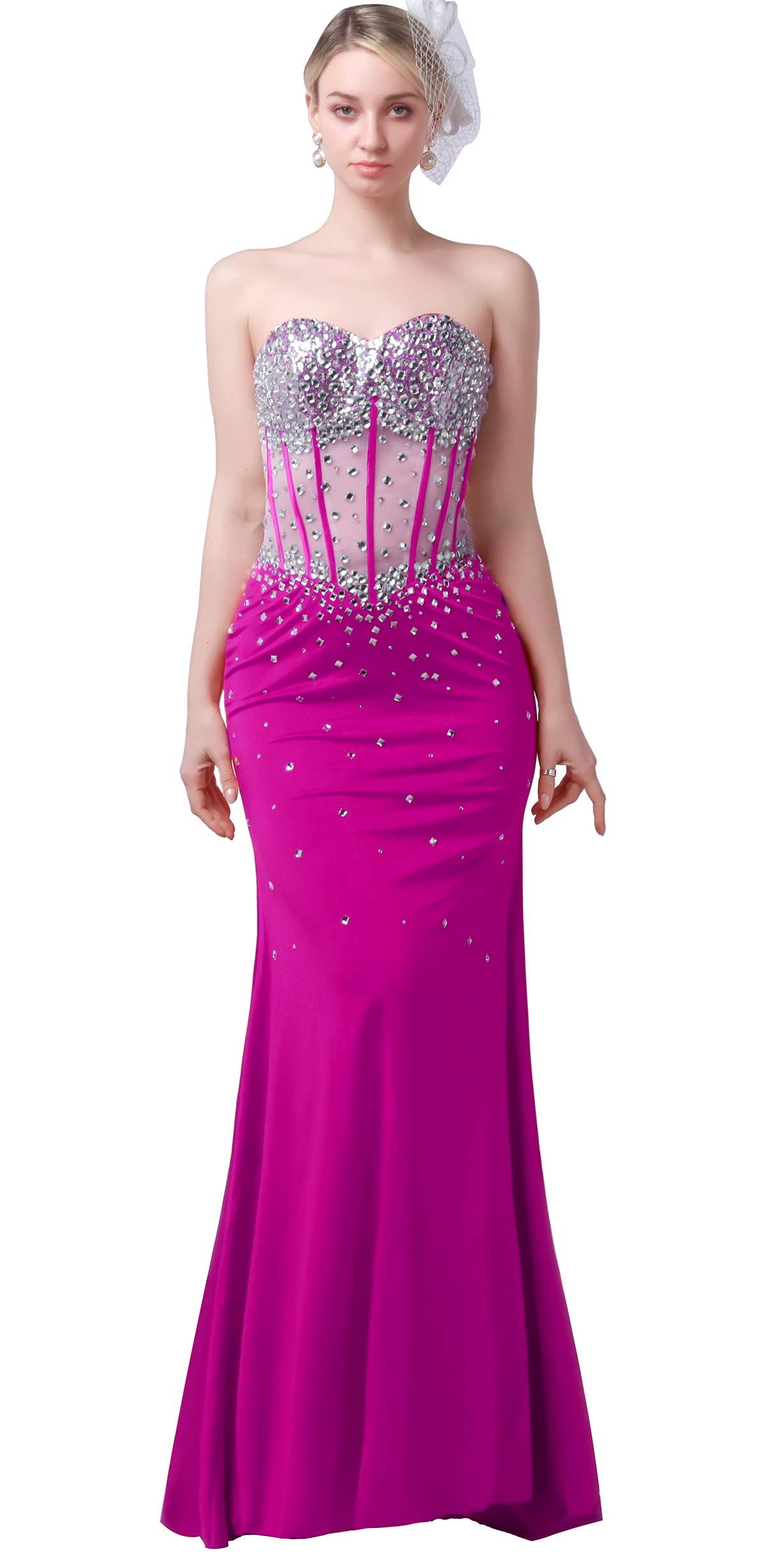 Elegant Beaded Mermaid Prom Dress for Women - Long Formal Evening Gown for Bridal, Homecoming, and Party Occasions | Perfect for Weddings, Galas, and Special Events