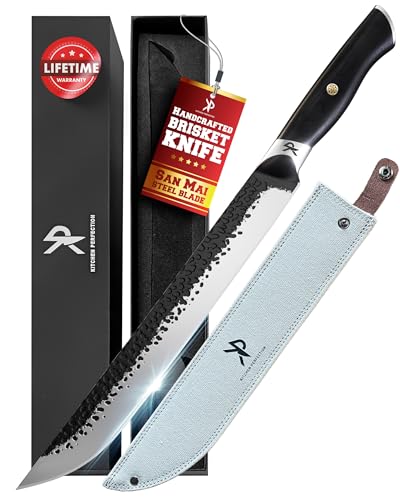 Handmade Brisket Knife W/ Canvas Sheath