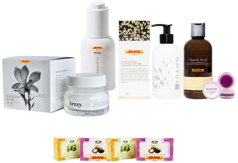 Premium V-1703 Set: Terry Serum In Cream + THANN Jasmine Blossom Body Milk with DHL Express Shipping | Hydrating Skincare Duo for Dry Skin | Perfect for Daily Moisturizing & Spa-Like Relaxation at Home