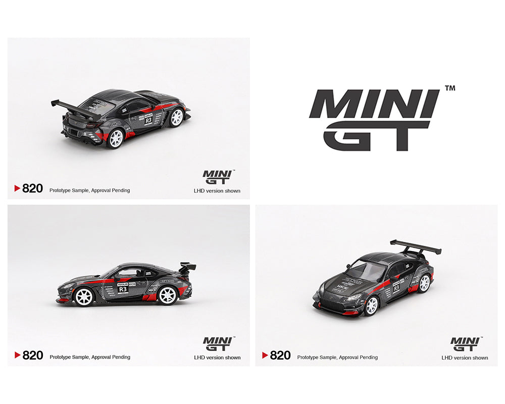 MINI GT 1:64 Scale Toyota GR86 Diecast Model - Larry Chen's HKS Turbocharged Grey Edition | Collectible Toy Car for Display, Racing Enthusiasts & Diecast Collectors