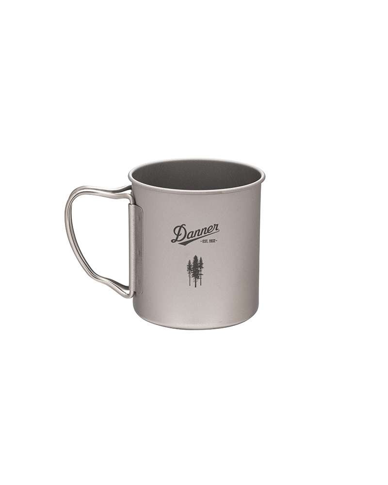 Snow Peak x Danner Titanium Single Wall 450ml Camping Mug - Lightweight & Durable for Backpacking, Hiking & Outdoor Adventures