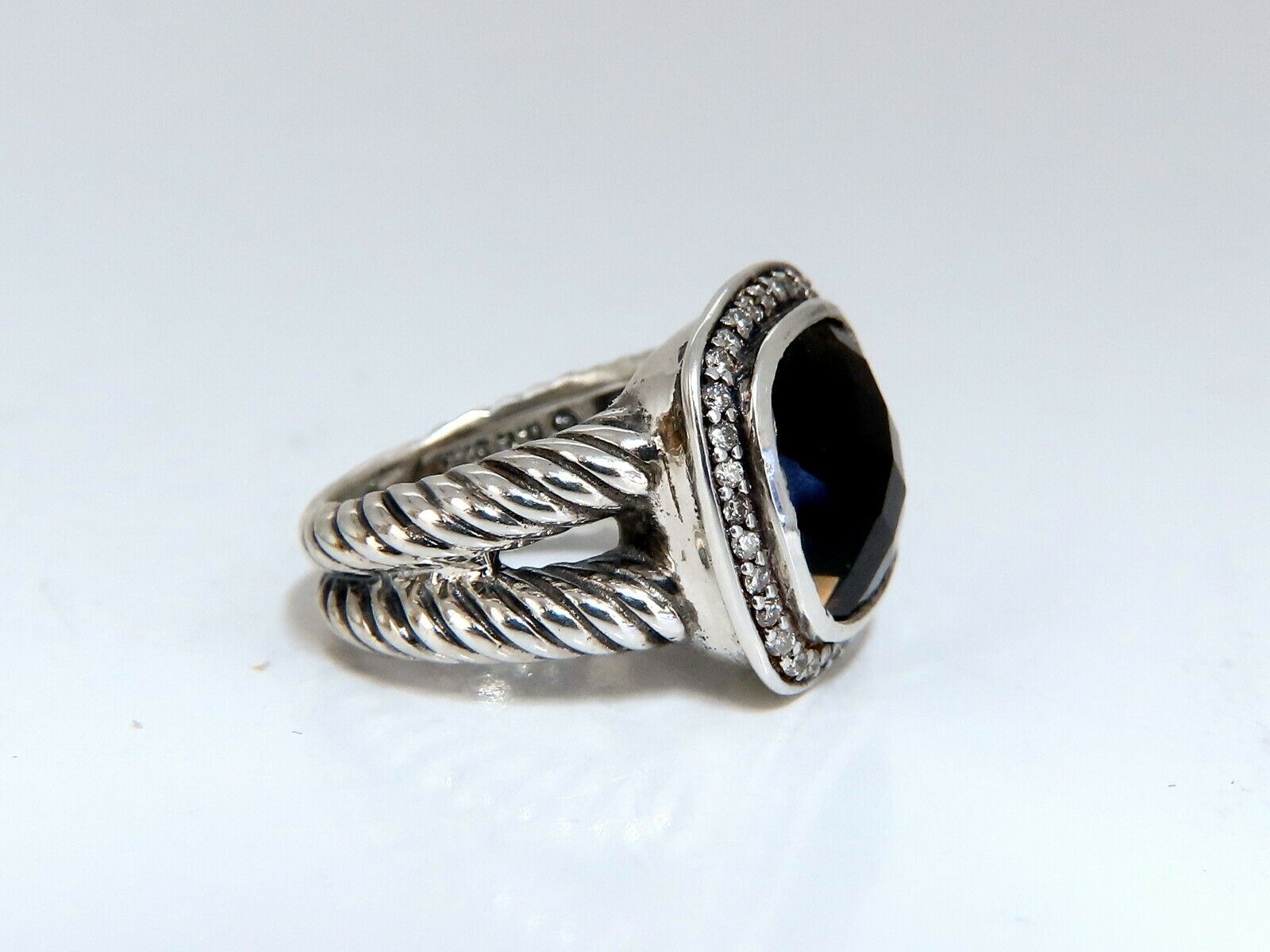 925 Sterling Silver Natural Smokey Topaz Diamond Ring for Women - Elegant Jewelry Gift for Anniversary, Birthday & Special Occasions