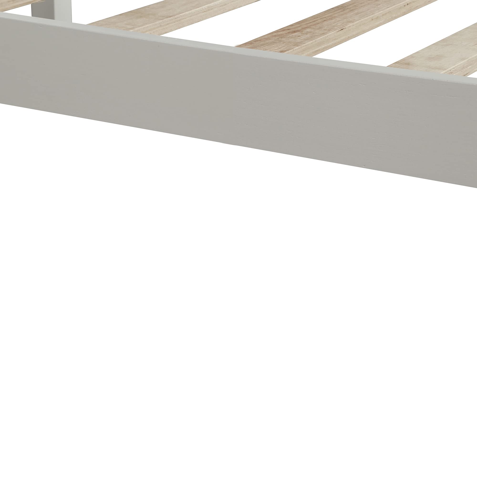 Queen Size Wooden Bed Frame with Headboard - Modern Minimalist Platform Bed with Wood Slat Support (No Box Spring Needed) - Perfect for Master Bedroom, Guest Room & Small Space