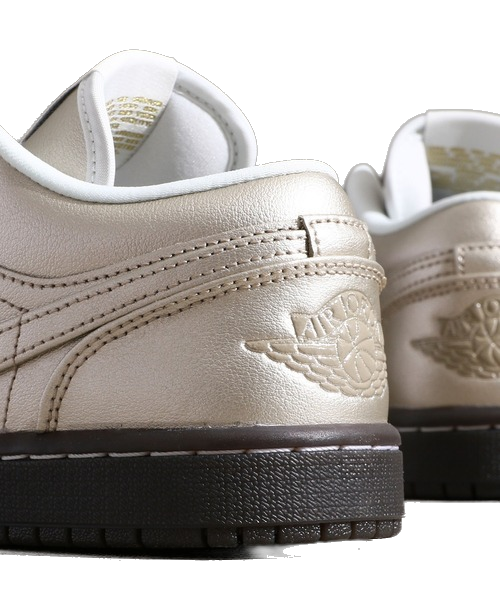 Nike Women's Jordan 1 Low SE Sneakers - Metallic Zinc/Summit White/Velvet Brown | Comfortable Casual & Athletic Shoes for Women | Perfect for Running, Gym, and Everyday Wear