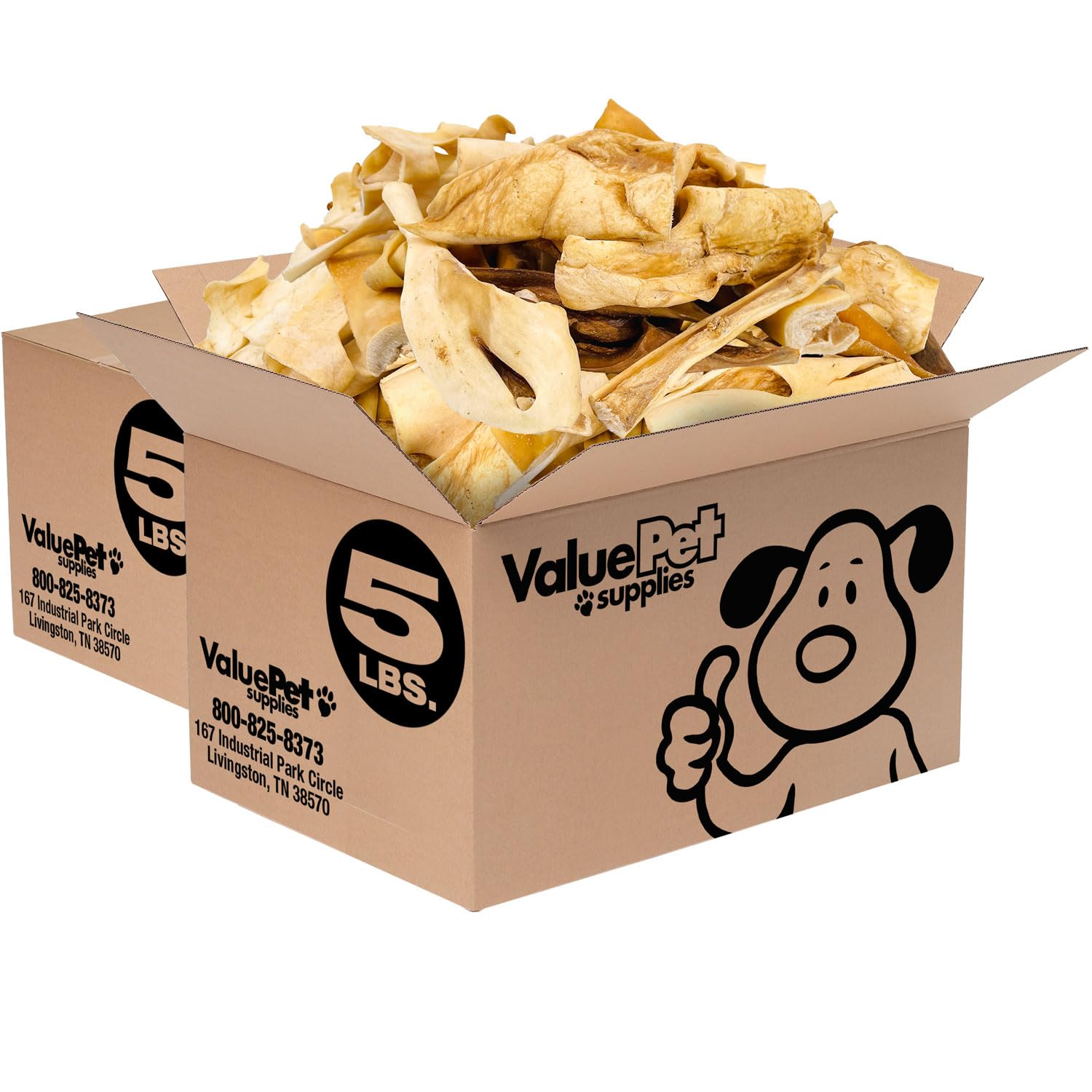 ValueBull Beef Cheek Slices for Dogs - 10lb Bulk Pack | Long-Lasting Natural Dog Chews | Single Ingredient, High Collagen, Rawhide Alternative | Various Sizes & Shapes | Perfect for Aggressive Chewers & Dental Health