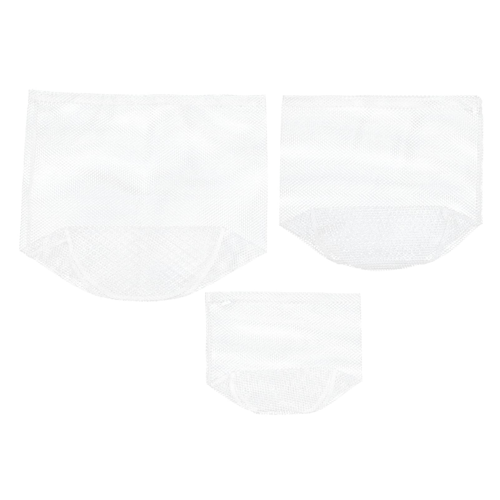 Reusable Mesh Laundry Bags 3-Pack - Drawstring Washing Bags for Bras, Underwear & Delicates - Machine Washable Garment Protector for Gentle Cycle - Perfect for Travel, Gym & Home Laundry Care
