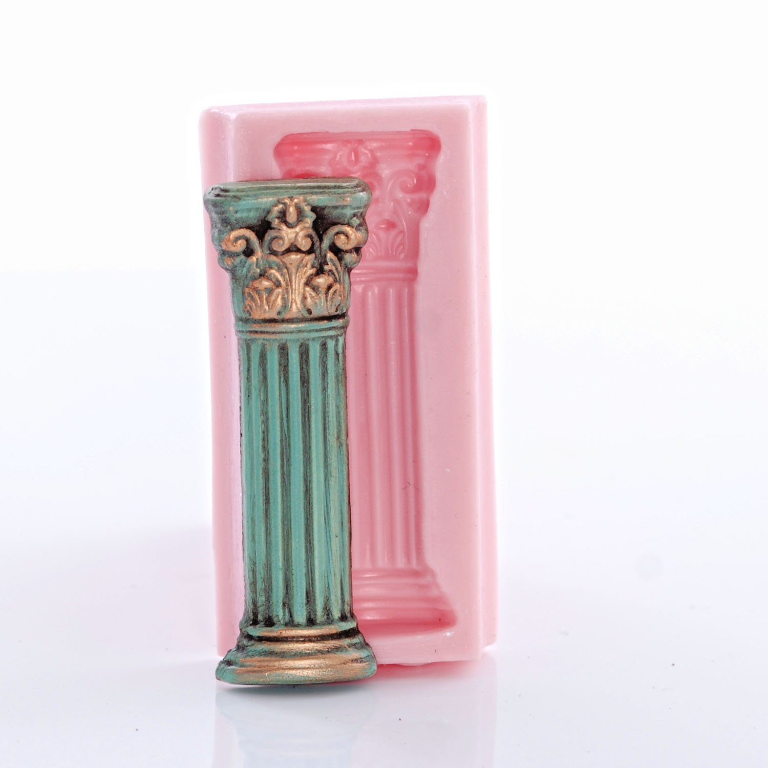 Small Roman Column Silicone Mold - Food Safe for Chocolate, Fondant, Candy, Resin, Clay & Jewelry Making - Flexible & Easy to Use - Perfect for Baking, DIY Crafts & Home Decor