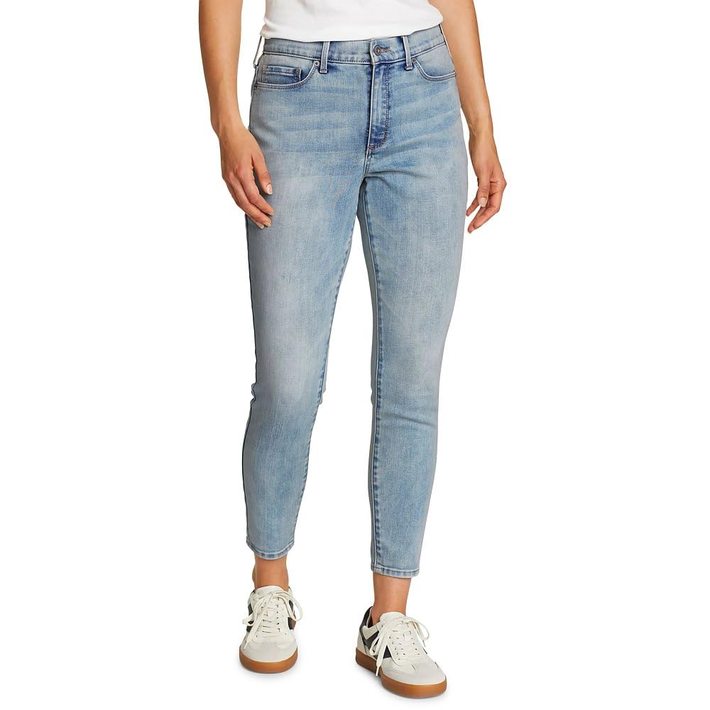 Eddie Bauer Women's Voyager High-Rise Skinny Jeans - Slim Fit Stretch Denim Pants for Travel, Work & Everyday Comfort