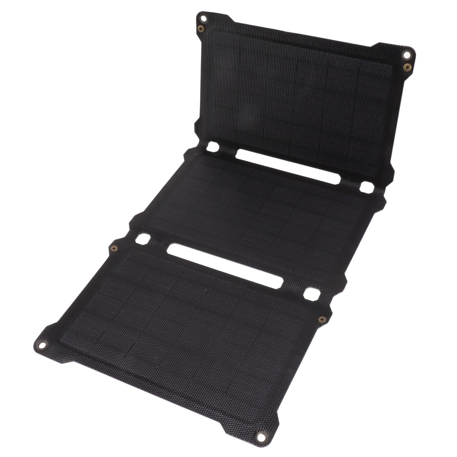 30W Monocrystalline Folding Solar Panel - Portable 3-Fold Solar Charger Kit for Hiking, Camping & Outdoor Adventures (Black) | Perfect for Backpacking, RV Trips & Emergency Power Supply