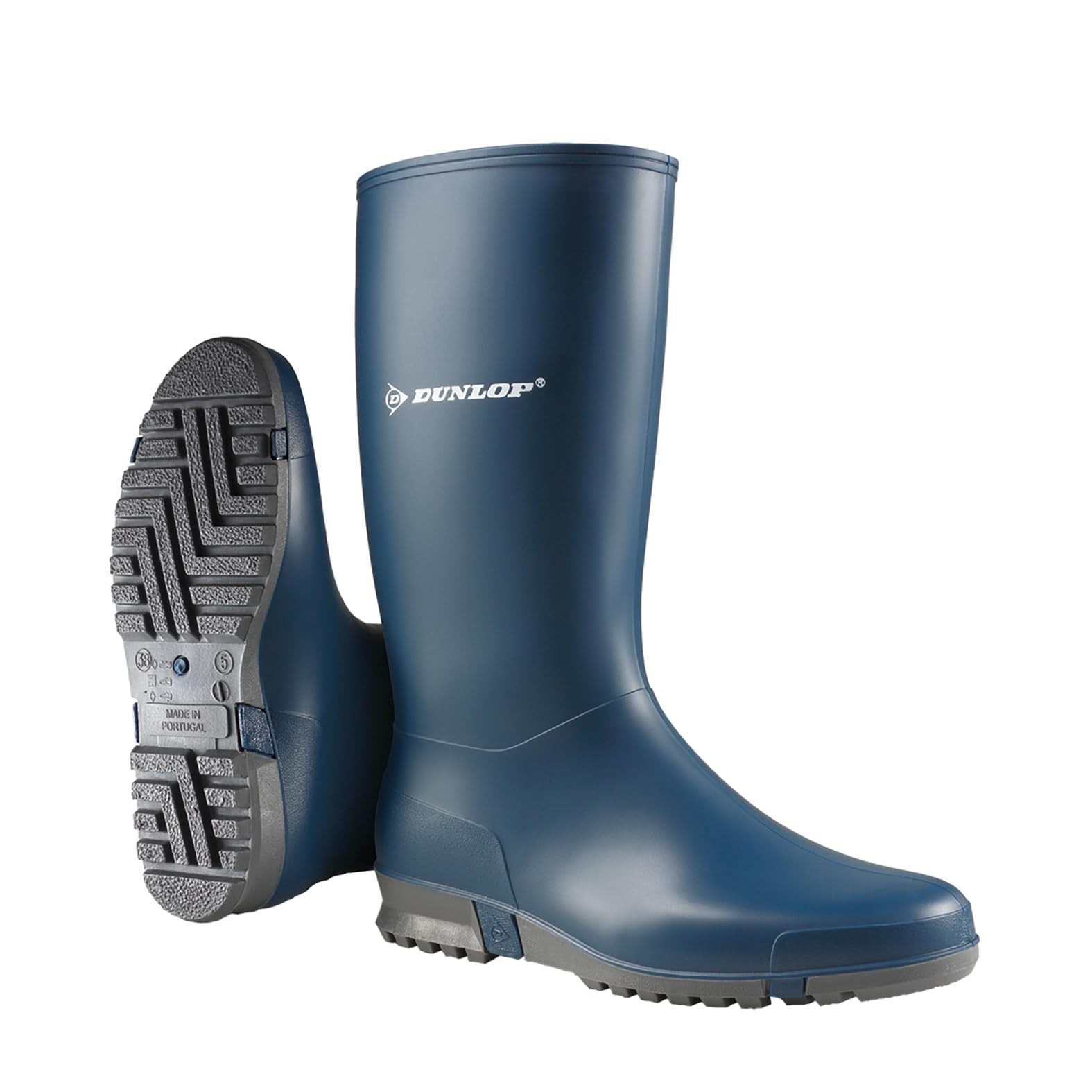 DUNLOP Unisex Kids Classic Waterproof Rain Boots Size 25 EU - Comfortable Rubber Rain Shoes for Boys & Girls, Perfect for Puddles, Gardening & Outdoor Play