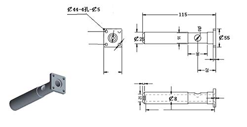 RD ROBOTDIGG 8mm Extruder Screw & Barrel Kit - High Precision 3D Printer Replacement Parts for Creality Ender 3/5, Prusa, Anycubic - Perfect for ABS, PLA, PETG Filament Printing