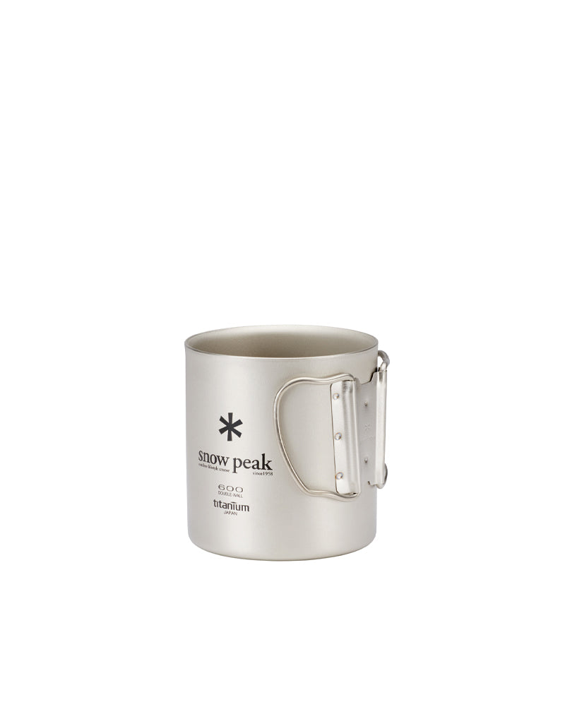 Double-Walled Titanium 600ml Camping Mug - Lightweight, Durable & Insulated for Hot & Cold Drinks - Perfect for Hiking, Travel & Outdoor Adventures