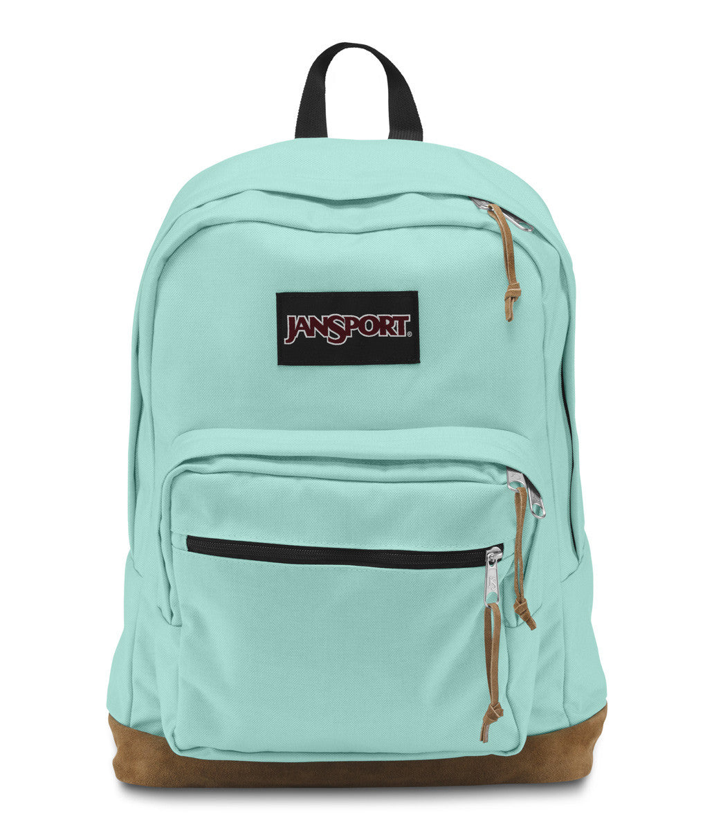 JANSPORT Right Pack Backpack - Lightweight Durable School & Travel Backpack with Laptop Sleeve, Aqua Dash Color - Perfect for College, Work & Outdoor Adventures