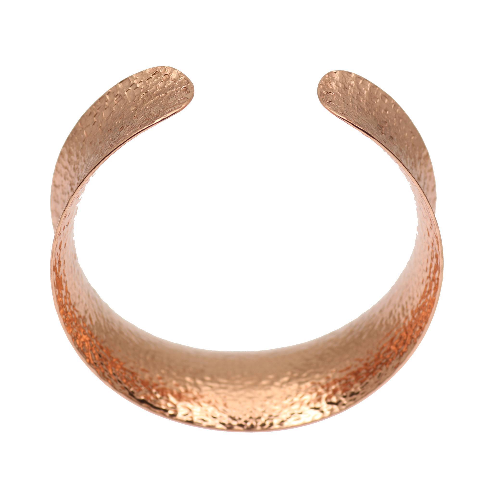 Textured Copper Bangle Bracelet for Women - Handmade Boho Jewelry - Stackable Arm Cuff - Perfect for Festivals, Weddings & Everyday Wear