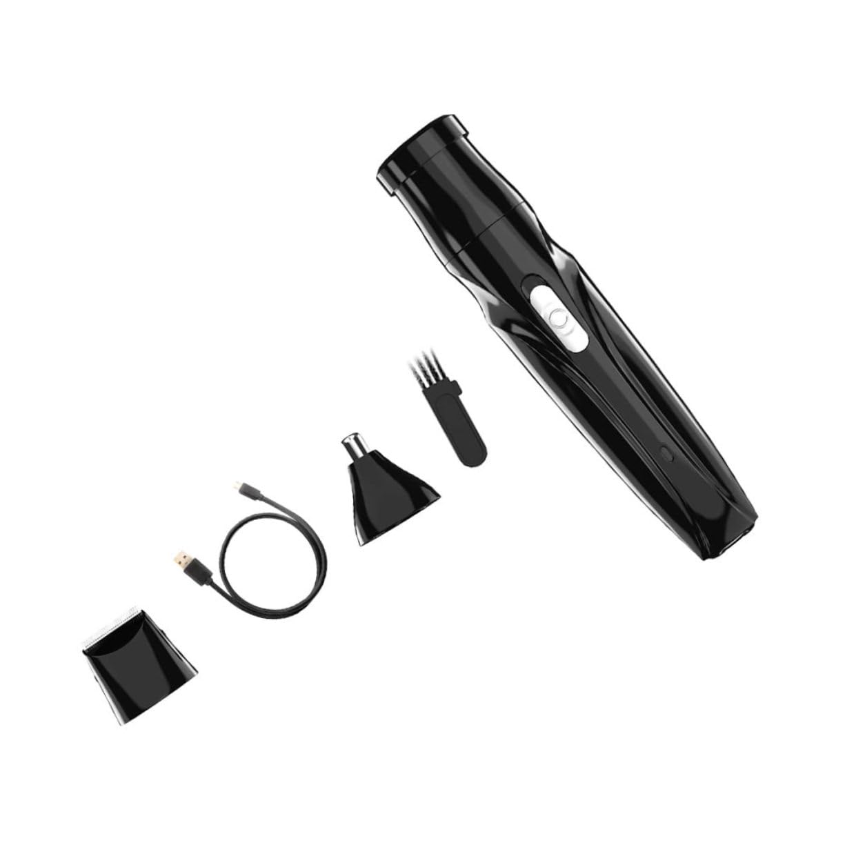Electric Nose & Eyebrow Trimmer for Men - Rechargeable Hair Clipper with ABS Black Body - Perfect for Grooming, Travel & Daily Use