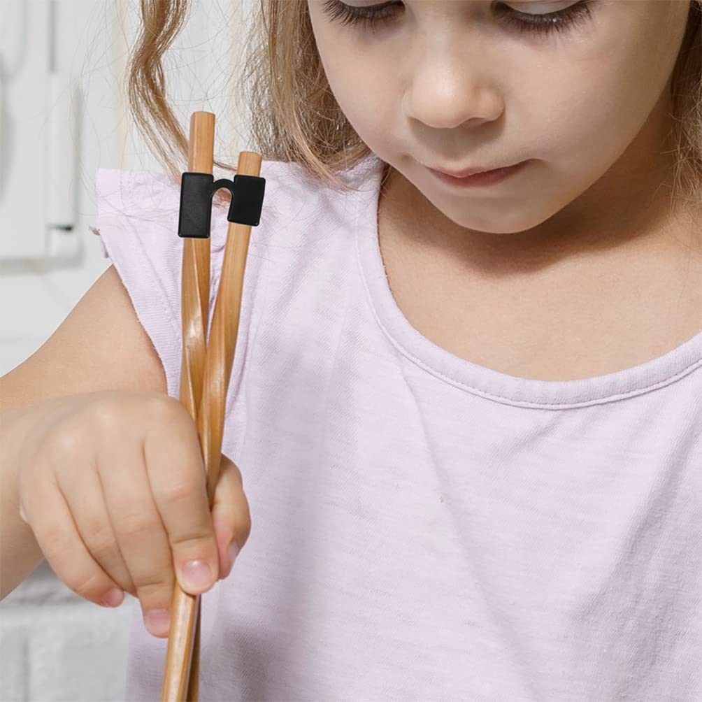 6-Piece Plastic Chopstick Helper Set - Training Tool for Kids & Beginners - Reusable Chopstick Clips for Easy Learning - Perfect for Sushi, Noodles & Asian Cuisine