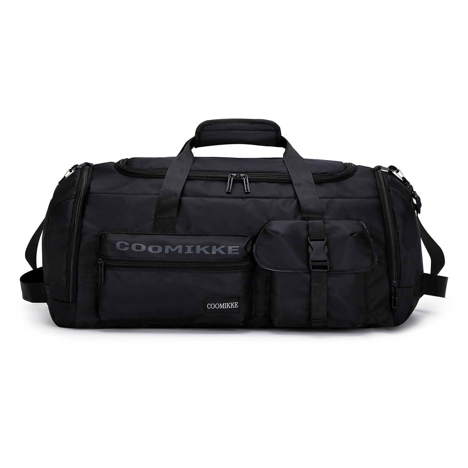 Women's Small Gym Bag with Shoe Compartment & Wet Pocket - Lightweight Sports Duffel for Workout, Travel, Swimming & Overnight Trips - Perfect as Weekender Shoulder Bag or Carry-On Luggage (Black)