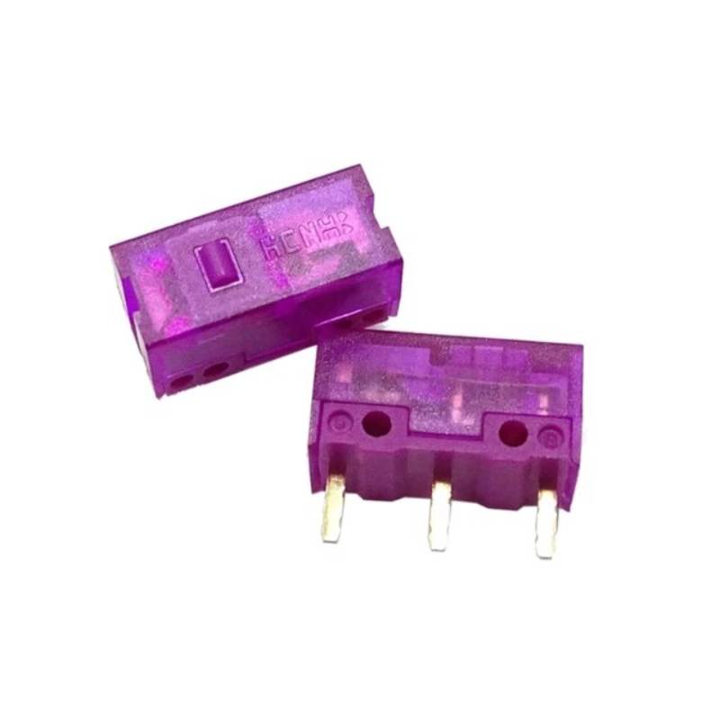 HCNHK Purple Gold Dustproof Micro Switch (2 Pack) - Durable & Reliable for Keyboards, Gaming Controllers & Electronics - Perfect for DIY Repairs & Upgrades