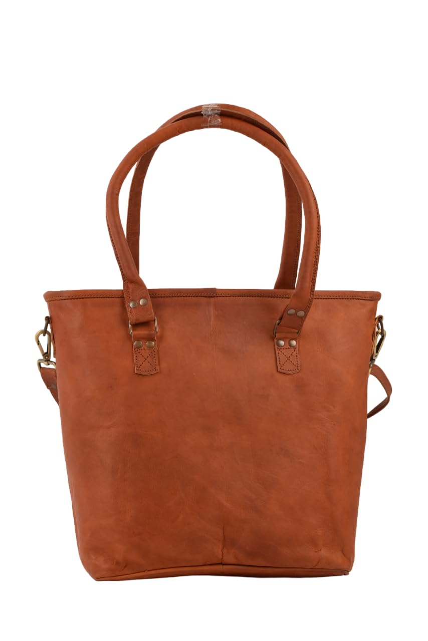 Genuine Leather Tote Bag for Women - 16