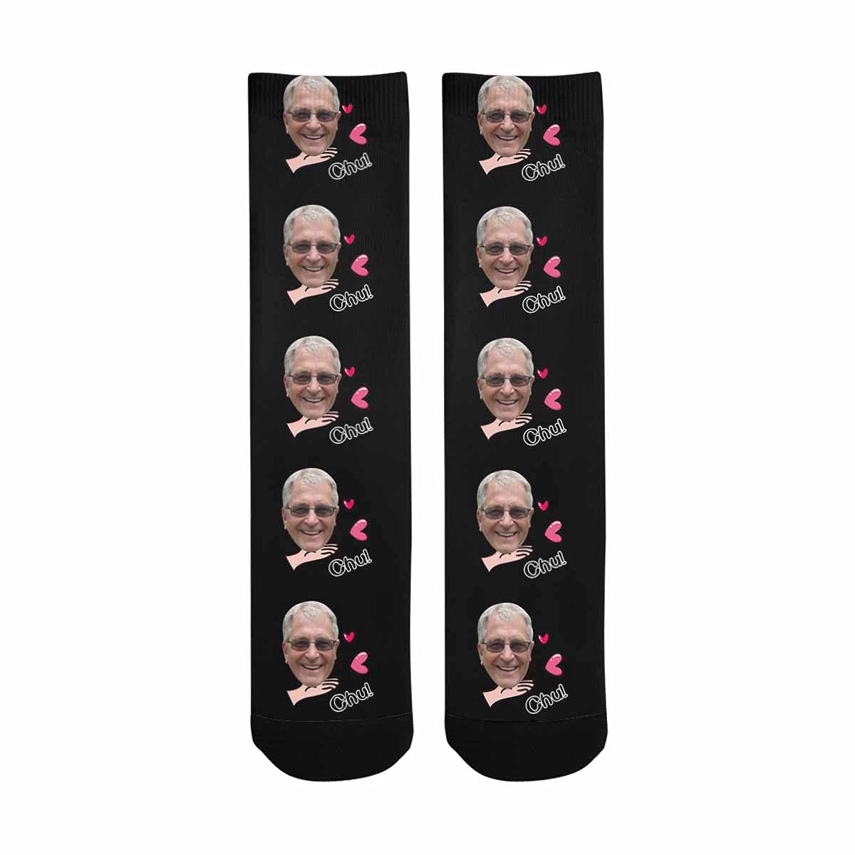 Custom Face Socks for Men - Personalized Father's Day Gift with 'Best Dad Ever' Print - Funny Novelty Socks for Dad - Perfect for Gifts, Holidays & Special Occasions