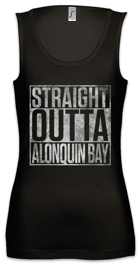 Urban Backwoods Straight Outta Alonquin Bay Women's Tank Top - Breathable Gym Shirt for Workout & Fitness Training - Perfect for Yoga, Running & Summer Outdoor Activities