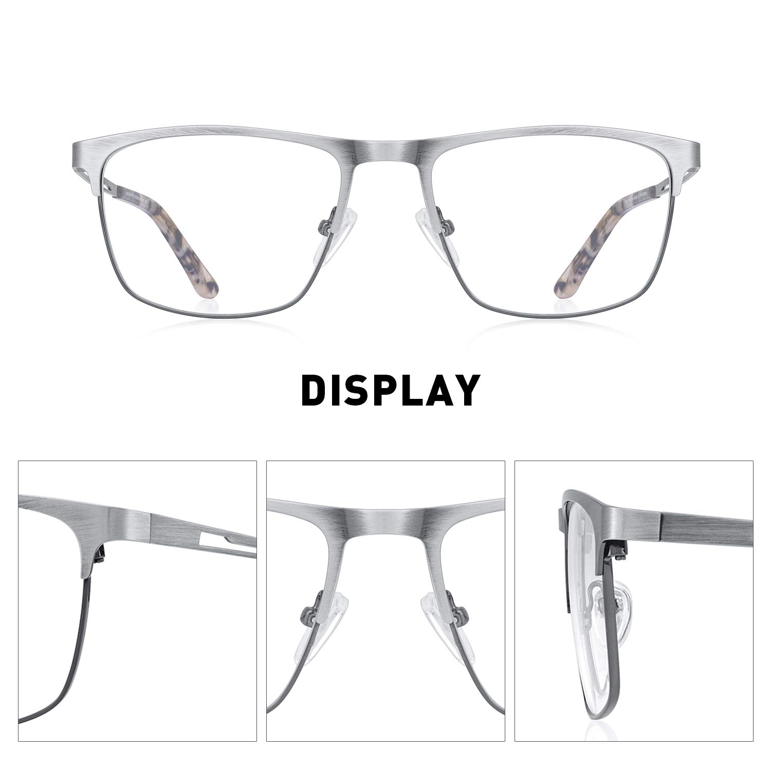 Blue Light Blocking Reading Glasses for Women & Men - Anti Eyestrain Computer Glasses with Spring Hinge - Perfect for Office Work, Screen Time & Night Reading
