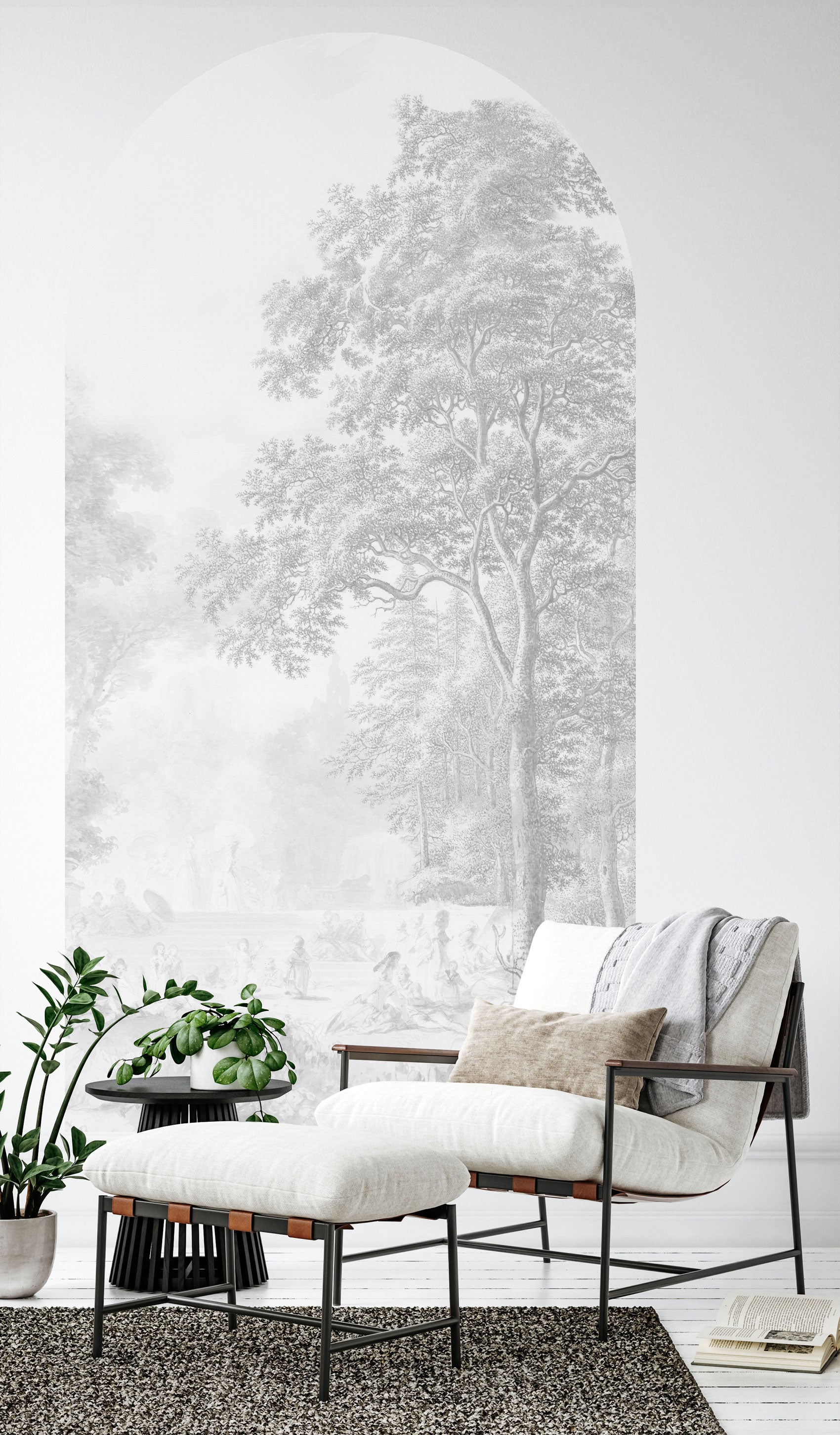 Peel and Stick Arch Wallpaper Decal - Romantic Garden Design for Home Decor | Perfect for Bedroom, Nursery & Living Room Wall Art