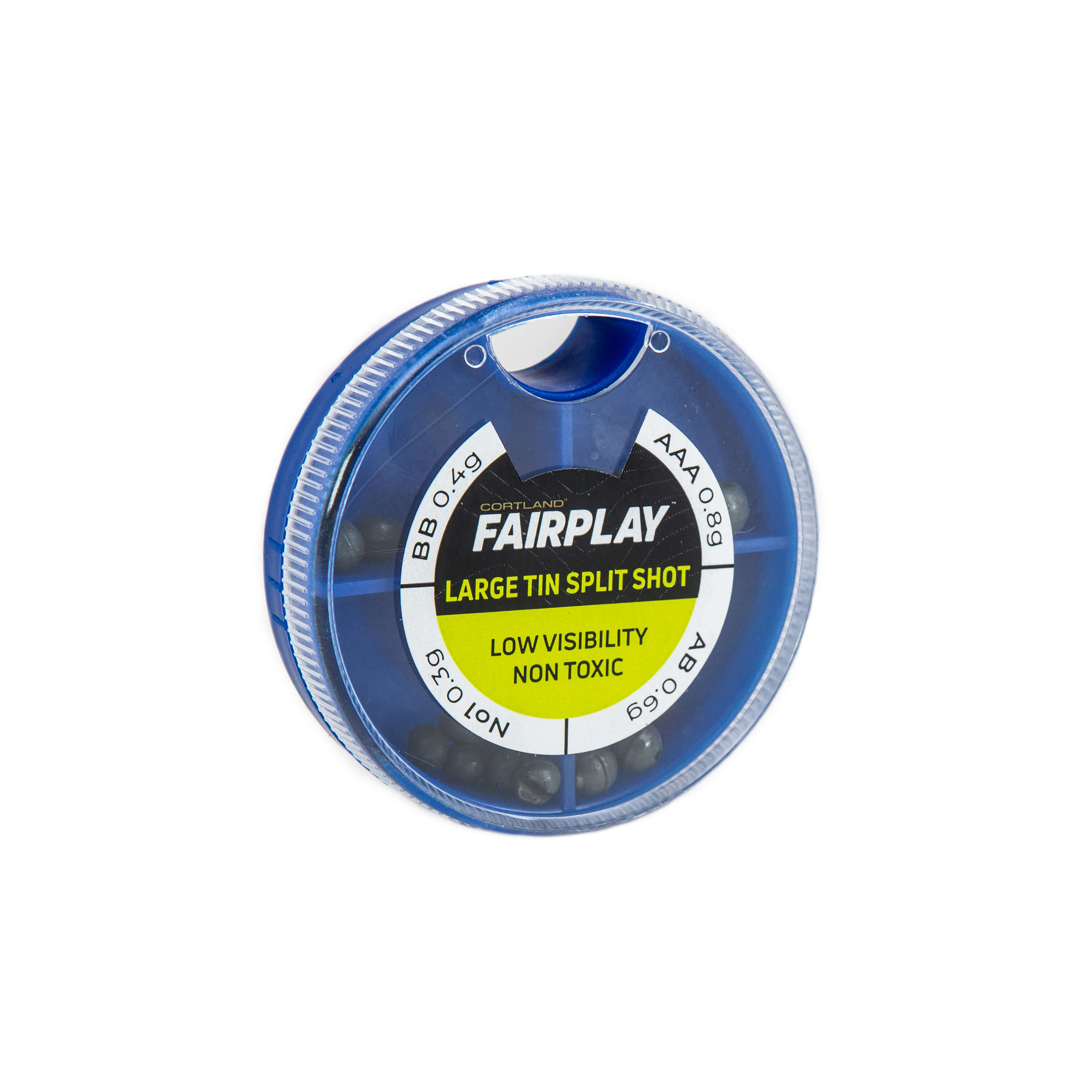 Premium Large Tin Split Shot Fishing Weights - Ideal for Freshwater & Saltwater Angling, Baitcasting, and Bottom Fishing
