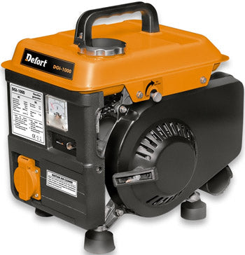 Defort DE DGI1000 1000W Portable Generator 220V - Reliable Power Supply for Camping, Outdoor Activities & Emergency Backup (Germany)