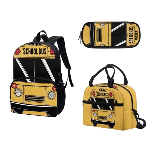 3d School Bus Yellow Cartoon Car