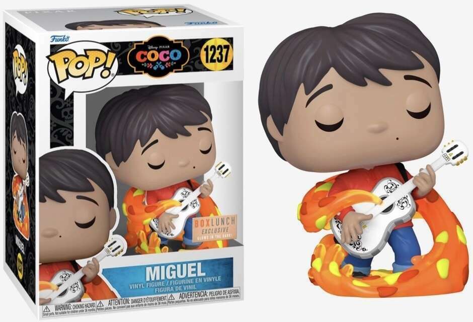 Disney COCO Miguel Glow in The Dark Exclusive Action Figure #1237 - Perfect for Collectors, Disney Fans, and Movie-Themed Decor
