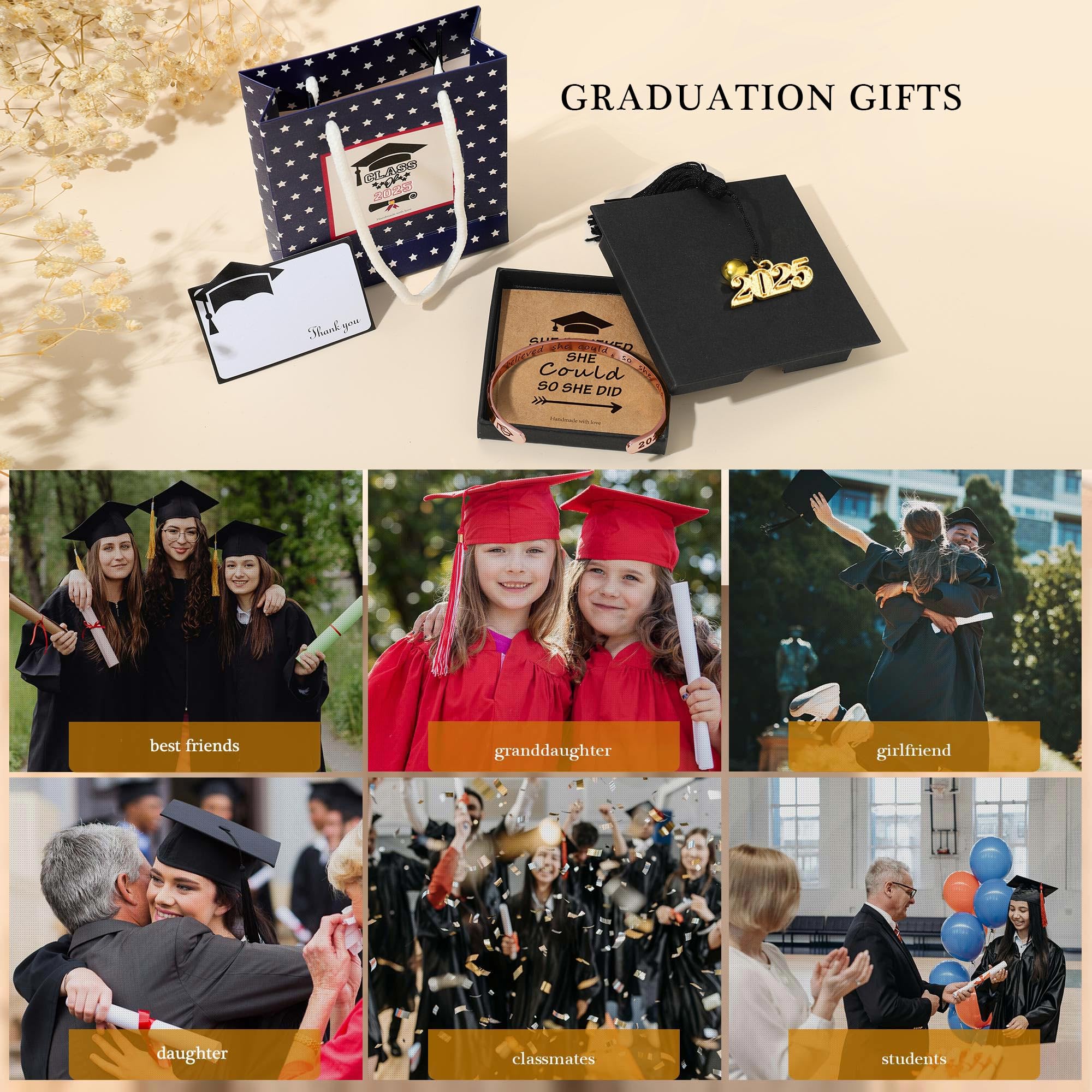 Inspirational Graduation Bracelet for Women - 