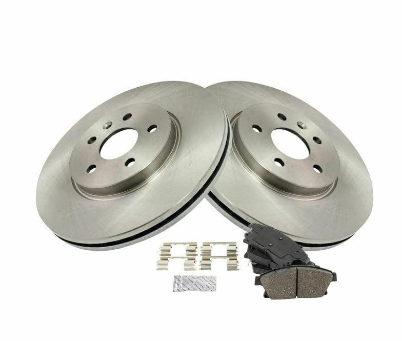 Premium Ceramic Brake Pads & Rotors Kit for Buick Encore - Front Replacement Set with Anti-Squeal Shims & Brake Grease | Smooth Stopping Power, Reduced Dust & Noise | Perfect for City Driving, Highway Commuting & Daily Use