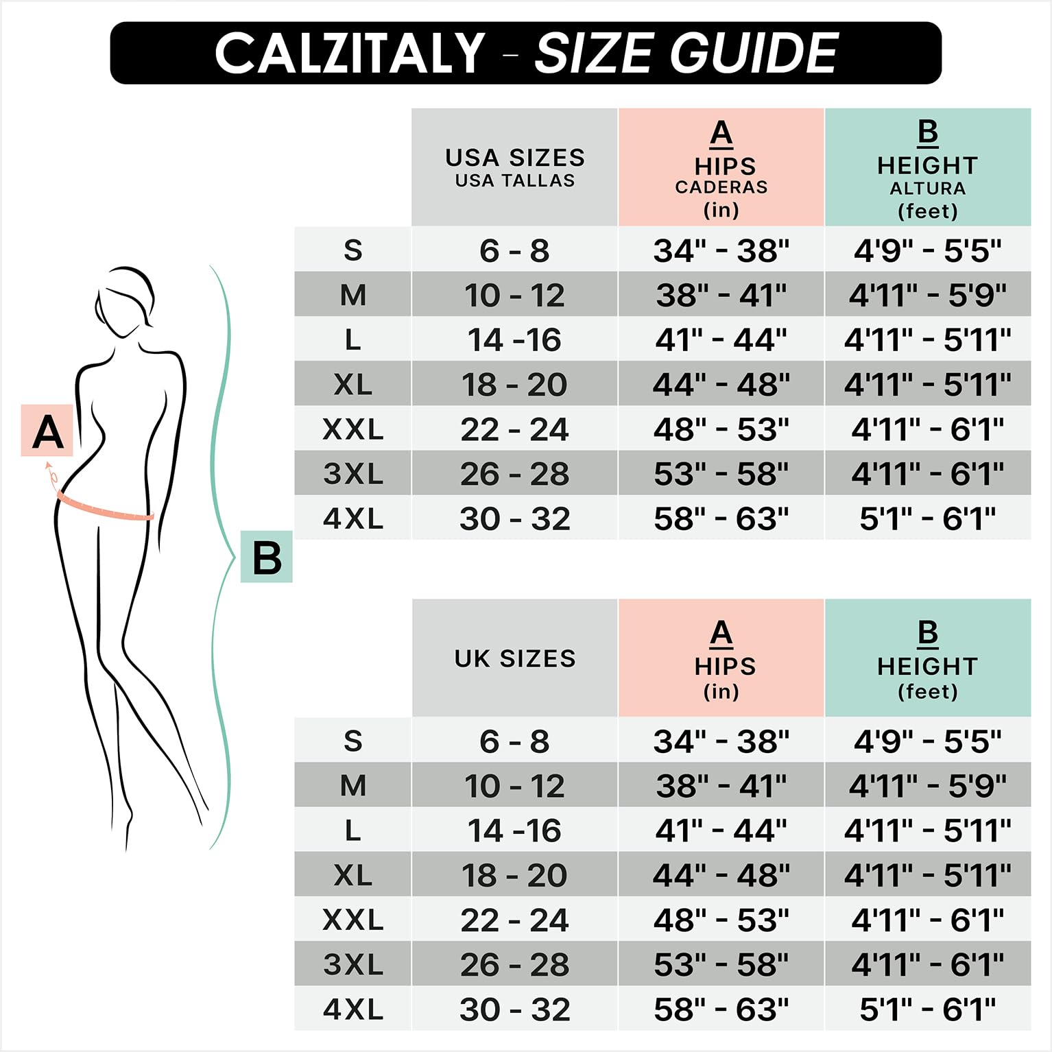 CALZITALY High Waist Tights 80 DEN Shaping Pantyhose - Black & Blue for Work & Everyday Wear