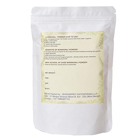 Organic Bhringraj Powder (Eclipta Alba) - 75g Pack of 2 | Natural Hair Growth Treatment for Thicker, Stronger Hair | Promotes Scalp Health & Reduces Hair Fall | Perfect for DIY Hair Masks & Ayurvedic Hair Care Routines