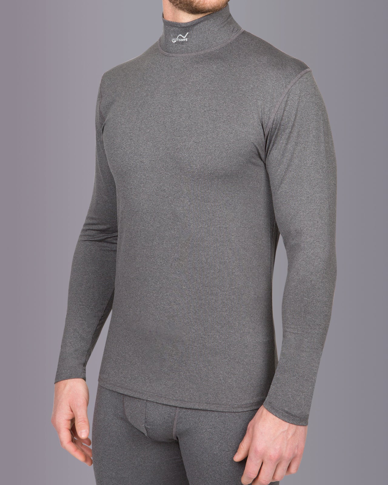 Men's High-Performance Thermal Mock Neck Shirt - Warm & Breathable Base Layer for Winter, Running, Hiking & Outdoor Activities
