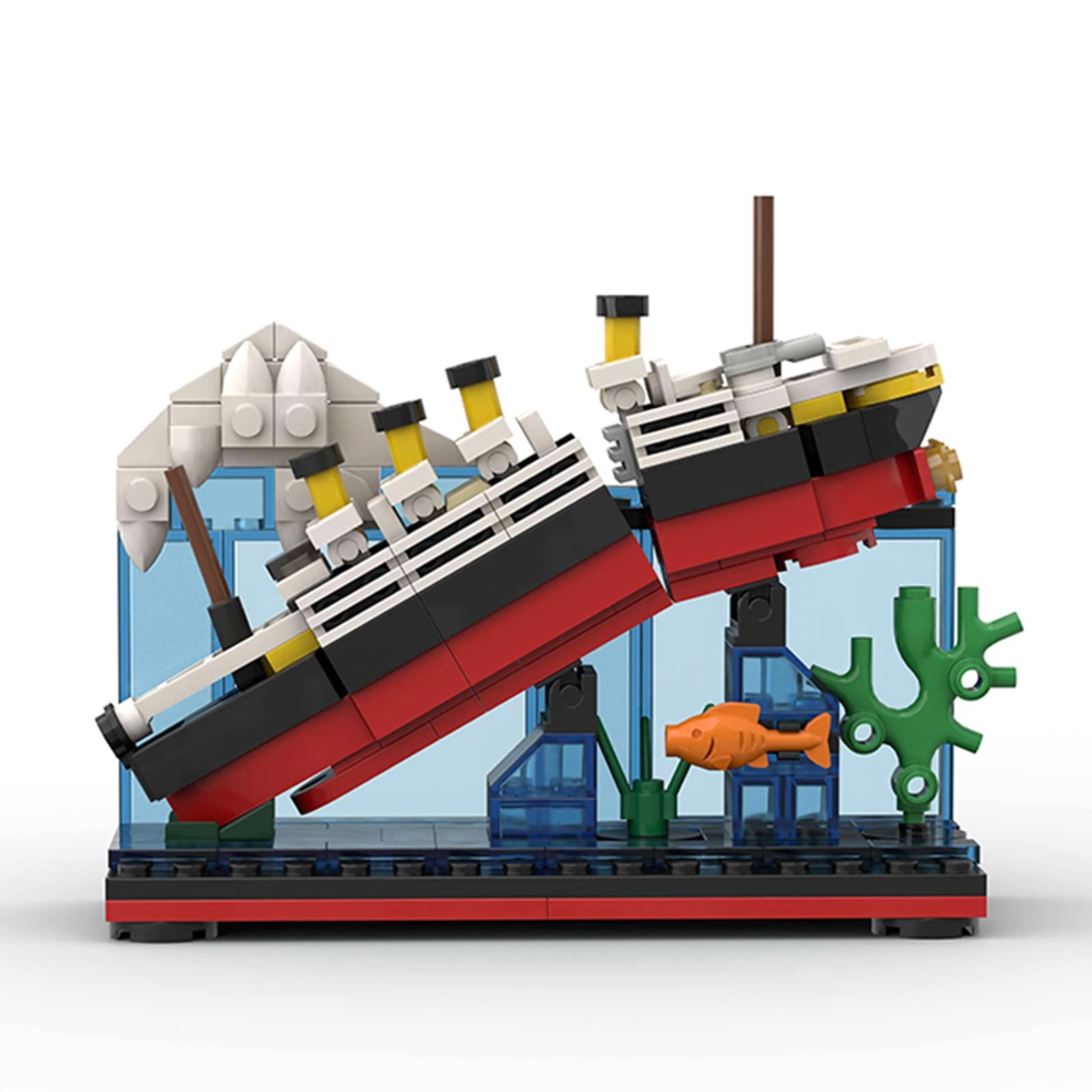 CCDUSE Titanic Building Blocks Set - 247 PCS Mini Micro Educational Construction Toys, DIY Creative Bricks Kit for Kids - Perfect for STEM Learning, Birthday Gifts & Home Decoration