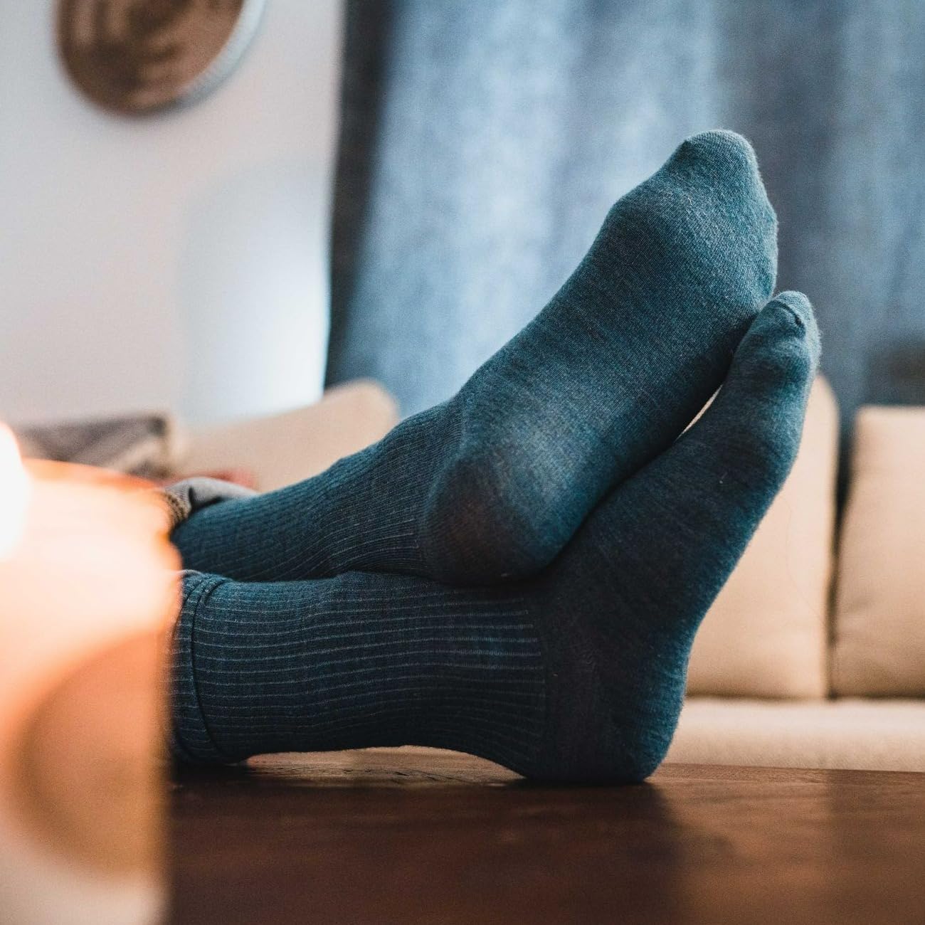 J.B. Field's Premium Men's Cashmere Ribbed Dress Socks - Ultra Soft & Warm Winter Socks for Business, Office & Formal Occasions (1 Pair)