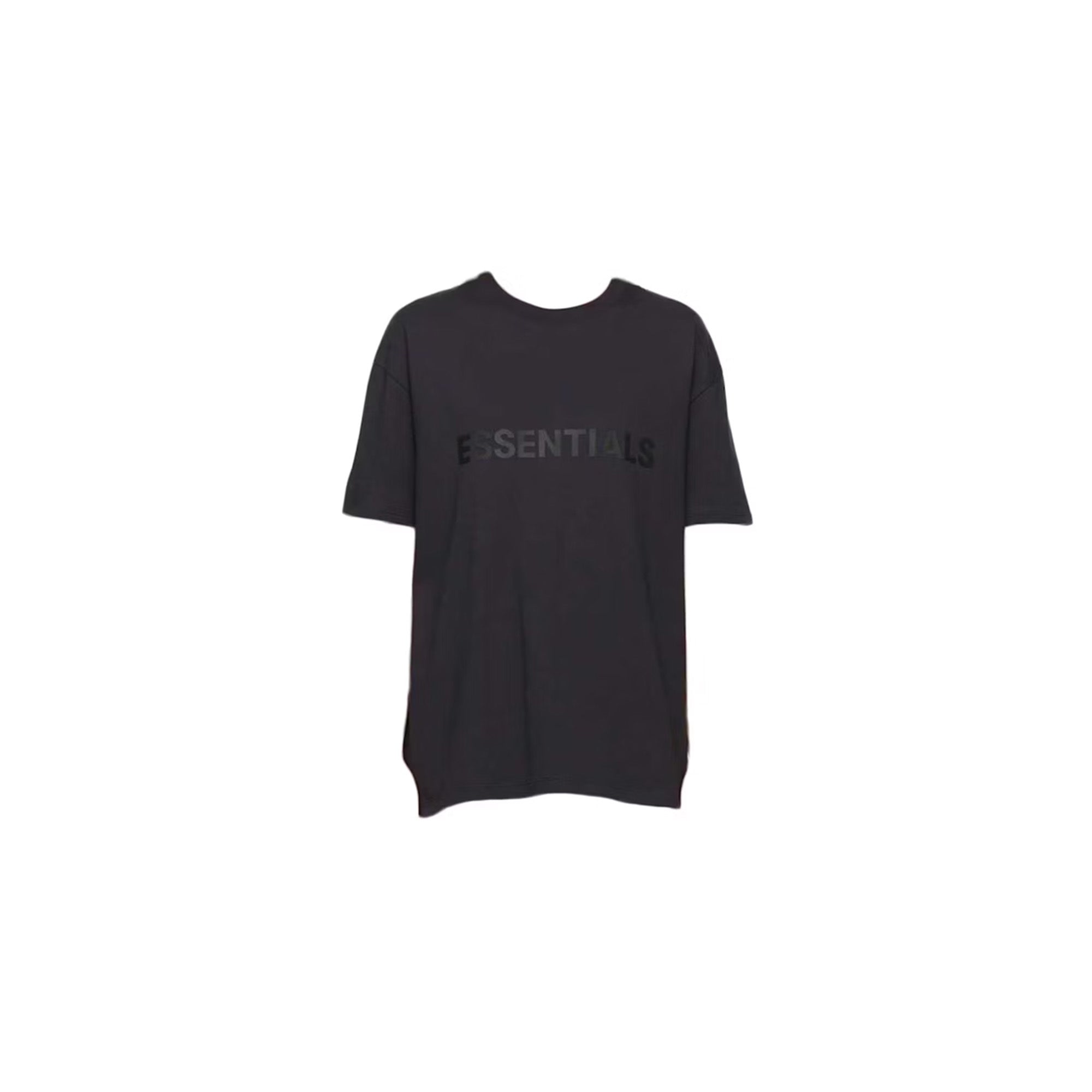 Fear of God Essentials x SSENSE Boxy T-Shirt with Applique Logo in Dark Navy - 2020 Collection | Casual Streetwear for Men, Perfect for Everyday Wear and Layering