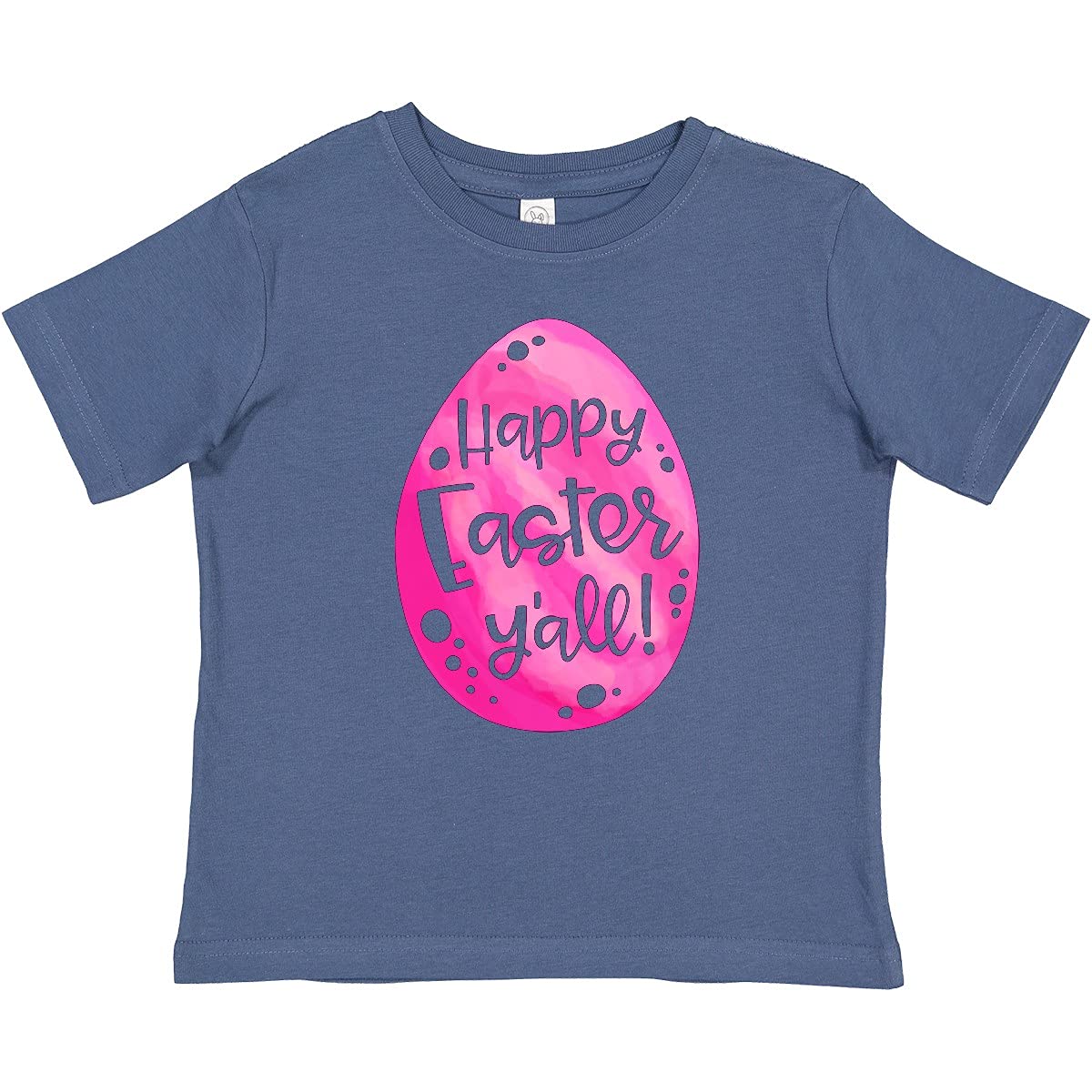 Inktastic Happy Easter Y'all Pink Easter Egg Baby T-Shirt - Cute Easter Outfit for Infants & Toddlers, Easter Sunday Church, Family Photo, Egg Hunt Party