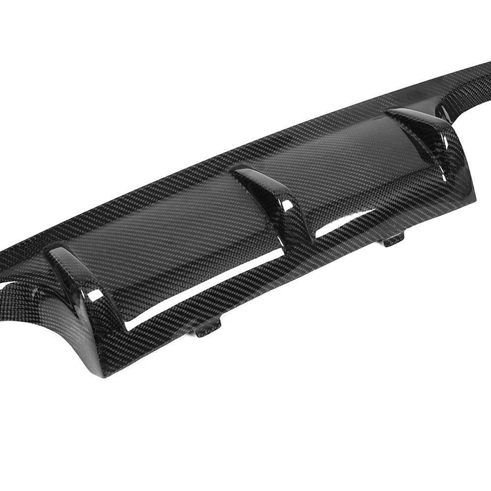 IKON MOTORSPORTS P Style Carbon Fiber Rear Diffuser for 2015-2020 BMW M4 Coupe F82 - Under Chin Lip Spoiler for Enhanced Aerodynamics & Sporty Styling | Perfect for Track Days & Car Shows