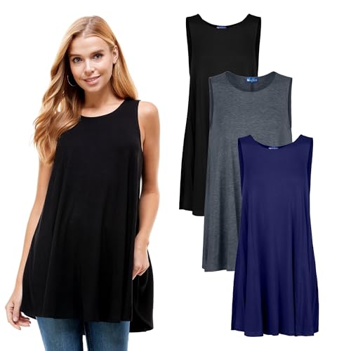 Black, Charcoal, Navy (3 Pack)