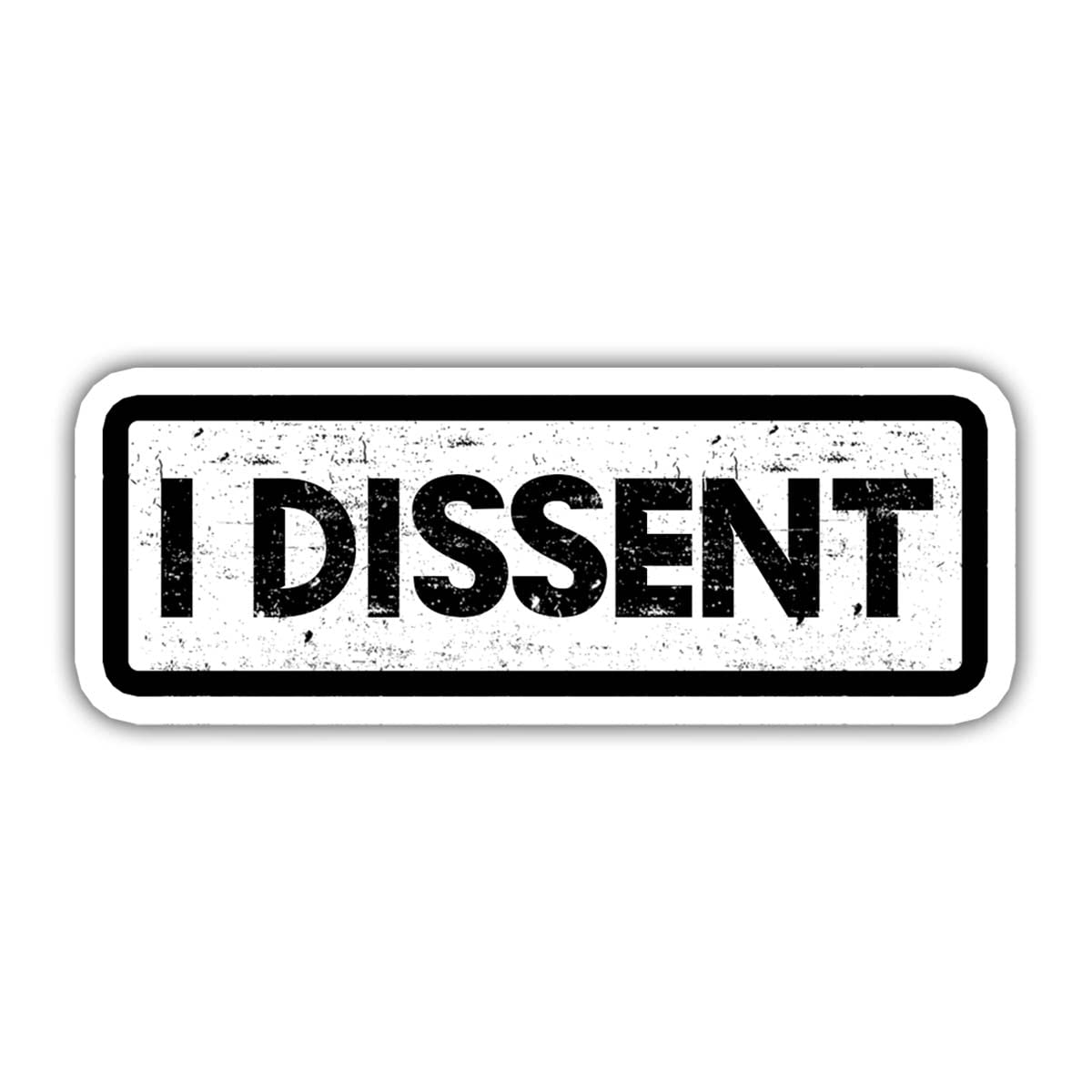 3-Pack RBG I Dissent Stickers - Feminist Vinyl Decals for Laptop, Water Bottle, Phone, Car Bumper, Window & Helmet (3