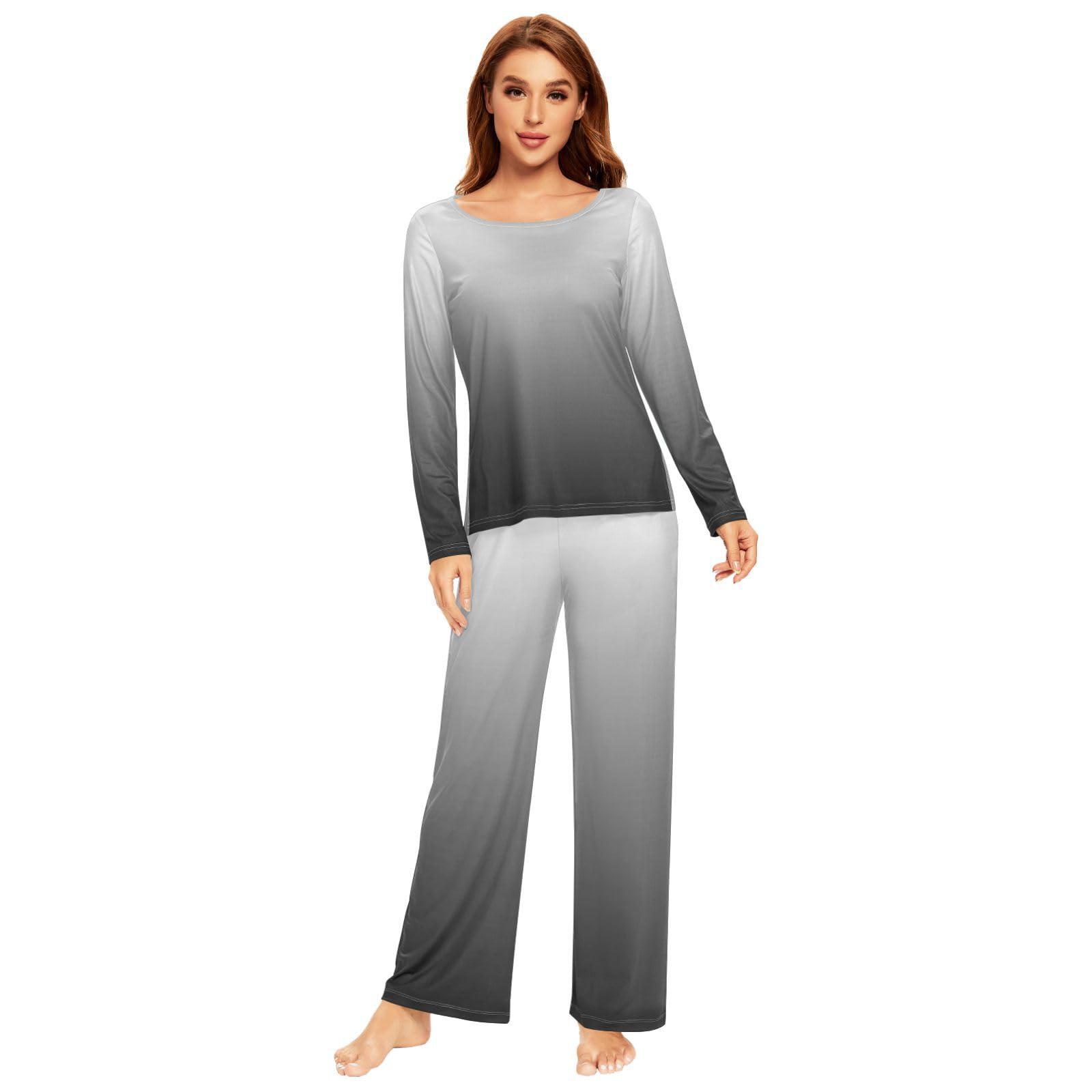 Women's Red Flannel Pajama Set - Long Sleeve Sleepwear Top & Pants Lounge Outfit | Soft Winter Nightwear for Women | Cozy Homewear, Christmas Gift & Sleepover Outfit