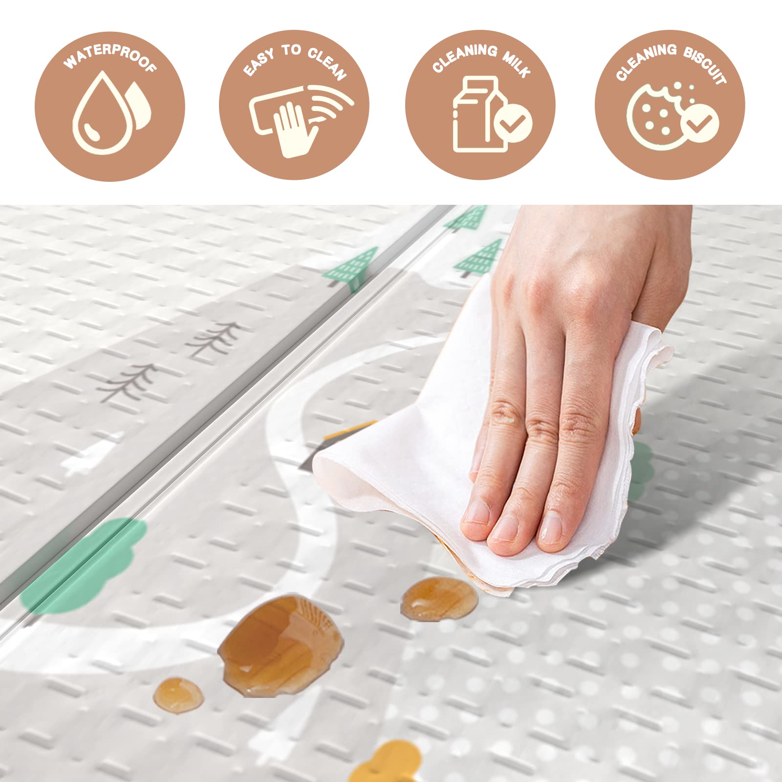 ZEEBABA Extra Large Baby Play Mat 59